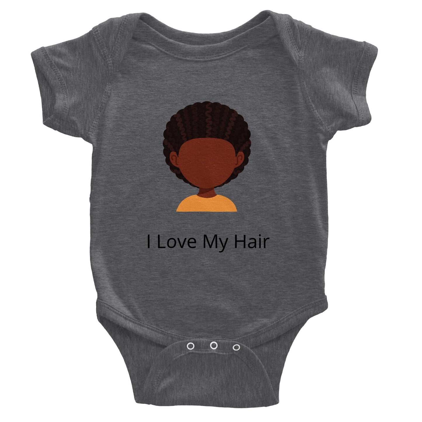 I Love My Hair Classic Baby Short Sleeve Bodysuit (Onesie)