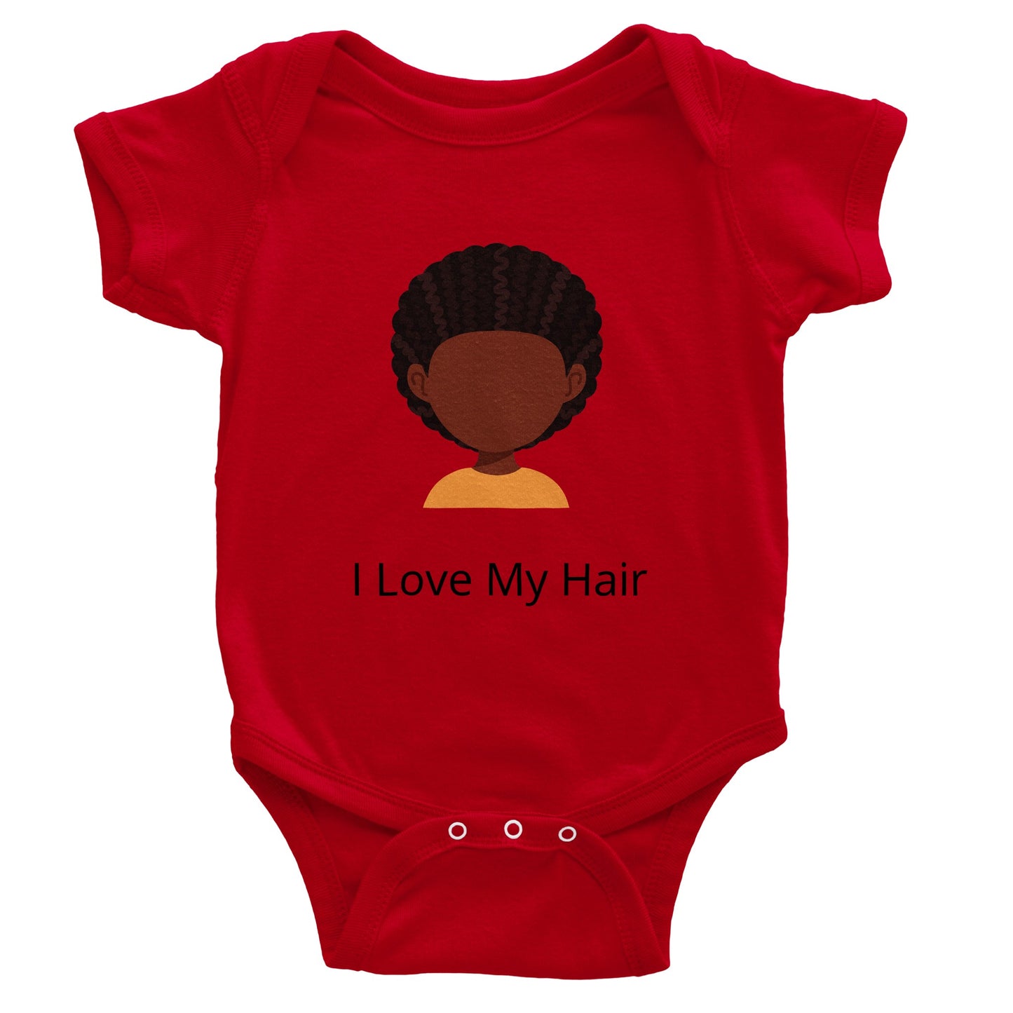 I Love My Hair Classic Baby Short Sleeve Bodysuit (Onesie)