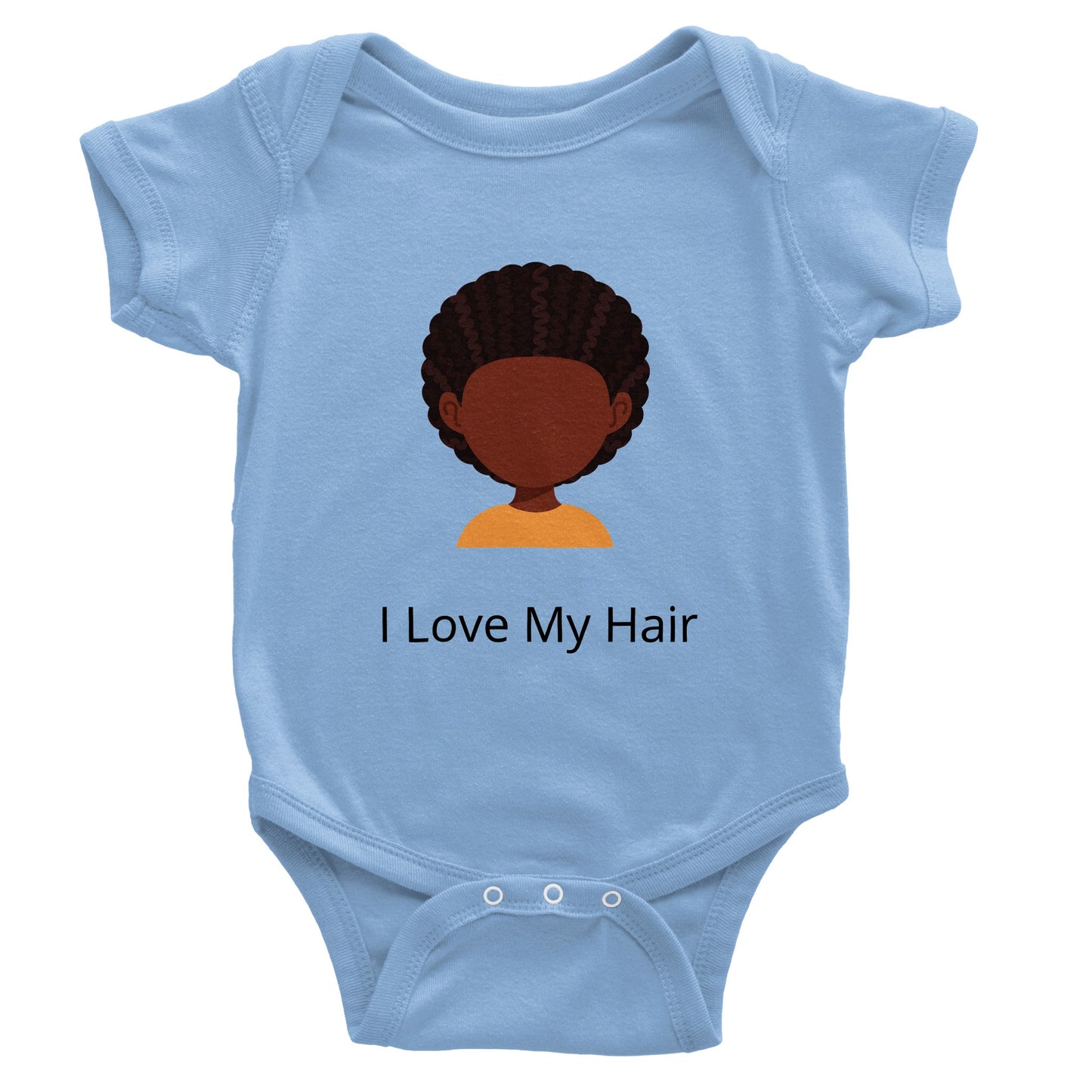 I Love My Hair Classic Baby Short Sleeve Bodysuit (Onesie)