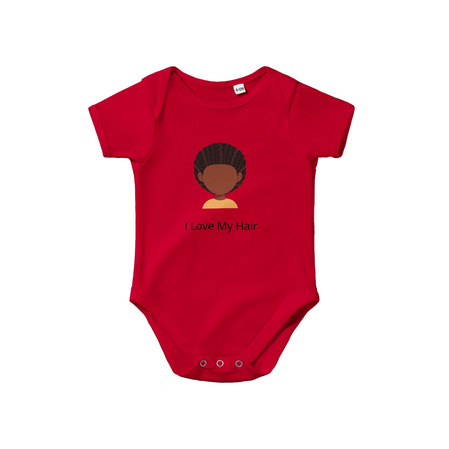 I Love My Hair Classic Baby Short Sleeve Bodysuit (Onesie)